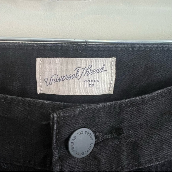 NWT Universal Thread Black Mid Rise Super Wide Leg Jeans Size 17 (XXL) Grunge - Picture 6 of 14
